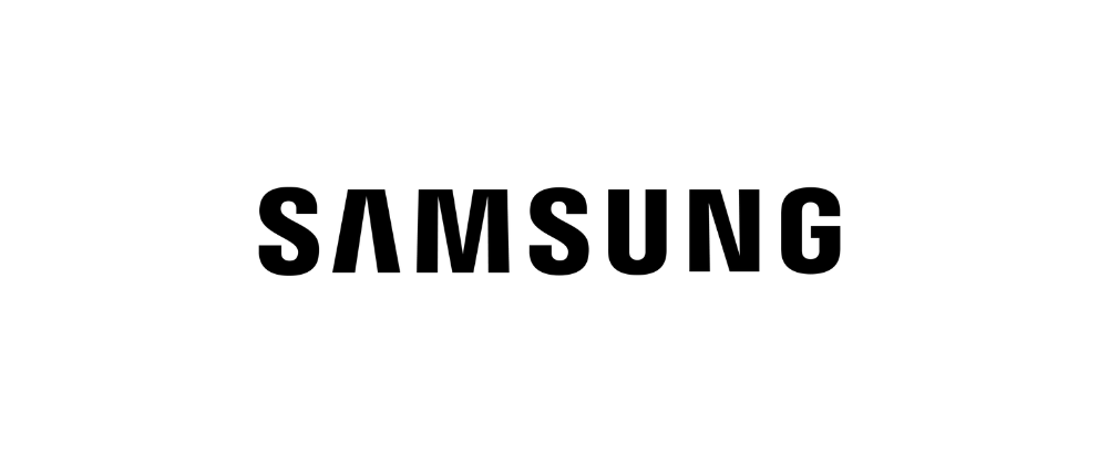 Samsung logo, a global technology leader in electronics, offering mobile phones, TVs, and innovative consumer electronics.