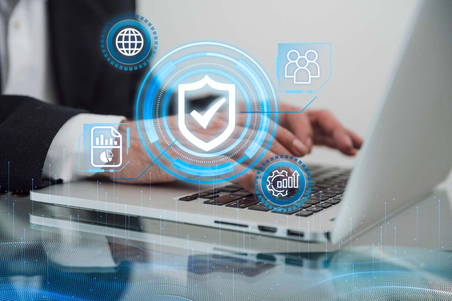 Professional IT technician providing managed IT services in Sydney office
