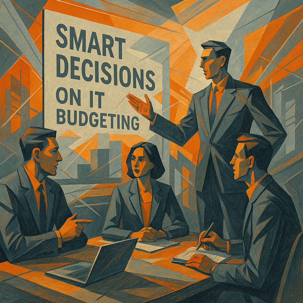 IT security concept showing protection of business data and networks