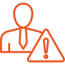 Crisis management icon symbolising incident response and recovery