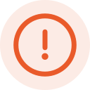 Alert icon indicating important cybersecurity notice or risk
