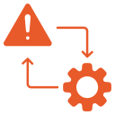 Risk management and cybersecurity strategy infographic